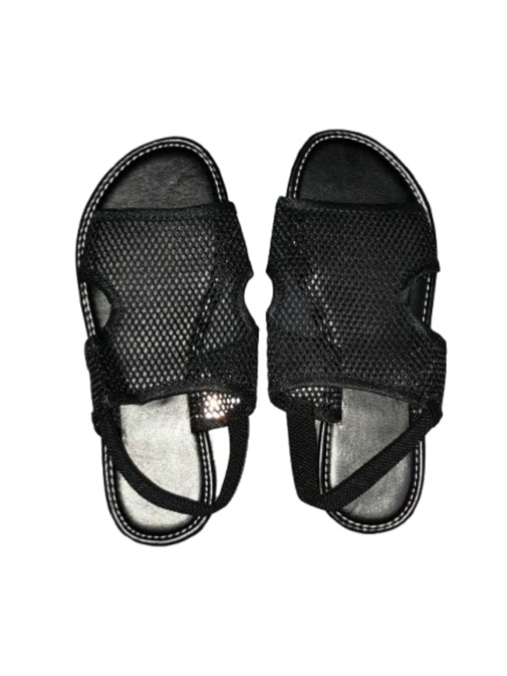 New Without Tags Women’s Black Mesh Slide Sandals Size UK 37 (SIZE US 6.5-7)